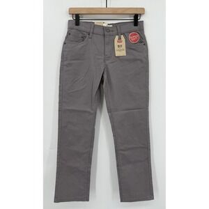 Levis 511 Jeans Boys 10 Husky Gray Slim Straight Adjustable Waist NEW